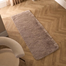 Ohs Soft Fluffy Runner Rug Anti-Slip Floor Mat, Natural - 60 X 150Cm - thumbnail 2