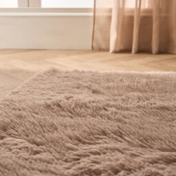 Ohs Soft Fluffy Runner Rug Anti-Slip Floor Mat, Natural - 60 X 150Cm - thumbnail 4