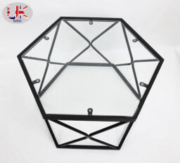 Spot On Dealz Coffee Table Center Tables For Living Room Occasional Hexagon Hallway Room Bedroom Sofa Glass Table Indoor Decor - thumbnail 3