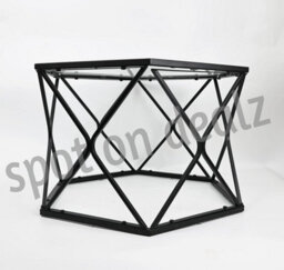 Spot On Dealz Coffee Table Center Tables For Living Room Occasional Hexagon Hallway Room Bedroom Sofa Glass Table Indoor Decor - thumbnail 4