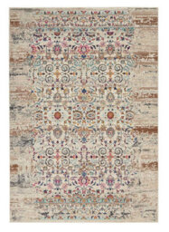 Ivory Luxurious Traditional Persian Easy To Clean Floral Rug For Dining Room-239Cm X 300Cm - thumbnail 5