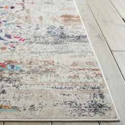 Ivory Luxurious Traditional Persian Easy To Clean Floral Rug For Dining Room-239Cm X 300Cm - thumbnail 4
