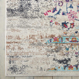 Ivory Luxurious Traditional Persian Easy To Clean Floral Rug For Dining Room-239Cm X 300Cm - thumbnail 2