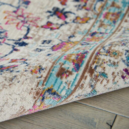 Ivory Luxurious Traditional Persian Easy To Clean Floral Rug For Dining Room-239Cm X 300Cm - thumbnail 3