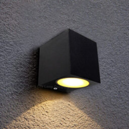 Long Life Lamps Company Black Finish Stainless Steel Mini Cube Single Outdoor Wall Light Zlc064B - thumbnail 6