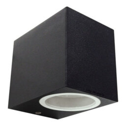 Long Life Lamps Company Black Finish Stainless Steel Mini Cube Single Outdoor Wall Light Zlc064B