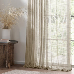 Yard Cirrus Woven Sheer Curtain Panel Linen (W)290Cm X (D)250Cm - thumbnail 3