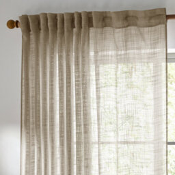 Yard Cirrus Woven Sheer Curtain Panel Linen (W)290Cm X (D)250Cm - thumbnail 2