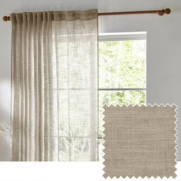 Yard Cirrus Woven Sheer Curtain Panel Linen (W)290Cm X (D)250Cm - thumbnail 5