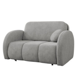 Viva Comfy Ii Light Grey 2 Seater Sofa Bed With Storage Foam Mattress And Metal Legs 132X103X85Cm - thumbnail 2