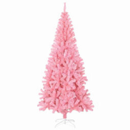 Vidaxl Christmas Tree With 300 Leds With Stand Pink 180 Cm Pvc - thumbnail 4