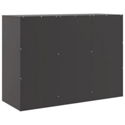 Berkfield Sideboard Black 99X39X73 Cm Steel - thumbnail 9