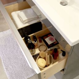 GoodHome Imandra Gloss Anthracite Freestanding Bathroom Cabinet (H) 820mm (W) 800mm - thumbnail 4