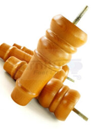 L&F 4 Replacement Furniture Feet Golden Oak Turned Wooden Legs 165mm High Settee Chairs Sofas Footstools M8 (8mm) Tsp2071 - thumbnail 4