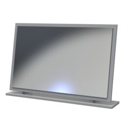 Imola Grey Rectangular Freestanding Framed Mirror, (H)49.5Cm (W)76.5Cm - thumbnail 2