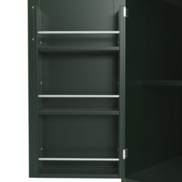 Btm Sideboard 120X40X188Cm, 4 Doors And 2 Drawers, Led Lighting, Snack Rack And Drink Holders, Green - thumbnail 7