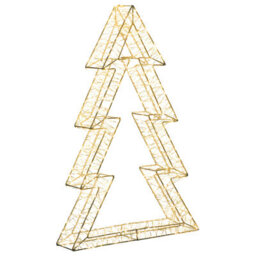Beliani Outdoor Decoration Led Akeran Christmas Tree 60 Cm Silver - thumbnail 1