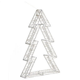 Beliani Outdoor Decoration Led Akeran Christmas Tree 60 Cm Silver - thumbnail 6