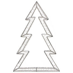 Beliani Outdoor Decoration Led Akeran Christmas Tree 60 Cm Silver - thumbnail 7