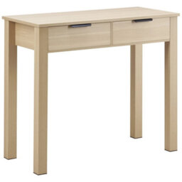 Small Desk W/ Drawer  Desk For Bedroom Simple Study Table Light Wood