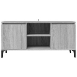 Berkfield Tv Cabinet With Metal Legs Grey Sonoma 103.5X35X50 Cm - thumbnail 6