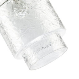 Happy Homewares Clear Layered Glass Cylinder Pendant Light Shade With Tiered Design - thumbnail 5