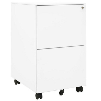 Walplus Mobile File Cabinet White 39X45X67 Cm Steel - image 1