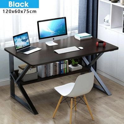 Home Office Computer Workstation Desk With Storage For Pc Writing - image 1