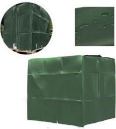 Water Tank Cover, Ibc Cover For 1000L Tank, Dustproof, Uv Resistant, Rainproof, 120X100X116Cm (Green) - thumbnail 3