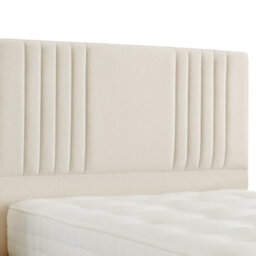 "Urban Textures Luxury 20"" High Milan Boucle Upholstered Bed Headboard - Cream"