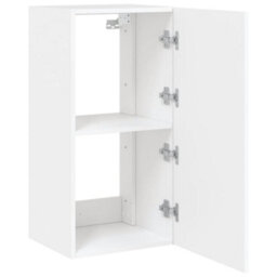 Berkfield Durable Tv Wall Cabinet With Led Lights White 40.5X35X80 Cm - thumbnail 8