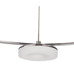 Luminosa Lighting Luminosa Nimbus Pendant 5 Light 25W Led 3000K, 2200Lm, Polished Chrome/frosted Acrylic - thumbnail 6