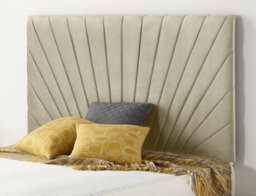 Somnior Beds Somnior  5Ft Platinum King 32 Inches Wheat Linen Headboard With Wooden Struts
