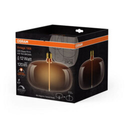 Osram Vintage 1906 Led Elipse P215 4W Tea Brown Big Magnetic Filament Bulb E27 - thumbnail 2