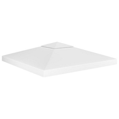 Walplus 2-Tier Gazebo Top Cover 310 Gm 3X3 M White - image 1