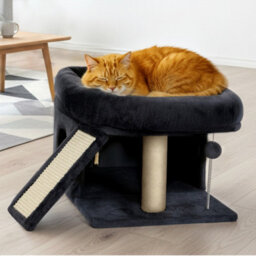 Skylos Cat Tree Tower Large Condo Perch Bed With Sisal Scratching Post - thumbnail 1