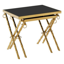 Orsina Contemporary Design Set Of 2 Nesting Tables, Versatile Side Tables, Elegant And Functional Square Tables - thumbnail 2