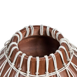 Beliani Decorative Vase Kluet Ceramic 22 Cm Brown - thumbnail 5