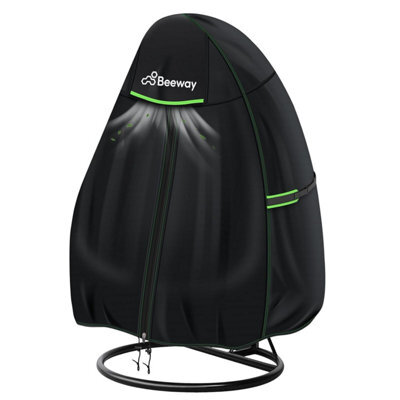 Beeway Egg Chair Cover Waterproof With Air Vent, Outdoor Patio Rattan Hanging Cocoon Swing - 420 D Oxford Fabric, Anti-Uv