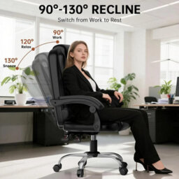 Executive Office Chair Leather Computer Recliner Gaming Chair - thumbnail 3