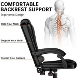 Executive Office Chair Leather Computer Recliner Gaming Chair - thumbnail 4