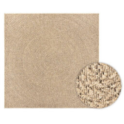Walplus Rug Zizur 120X120 Cm Jute Look Indoor And Outdoor - thumbnail 2