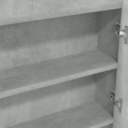 Berkfield Bathroom Mirror Cabinet 80X15X60 Cm Mdf Concrete Grey - thumbnail 7
