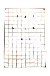 Orsina Wall Mount Magazine Rack With Clips,black & Rose Gold Iron Wire Files Holder,modern Design Document Stand - thumbnail 1