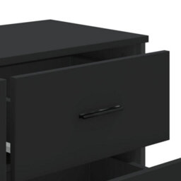 Berkfield Chest Of Drawers Black 91X35.5X74.5 Cm Engineered Wood - thumbnail 8