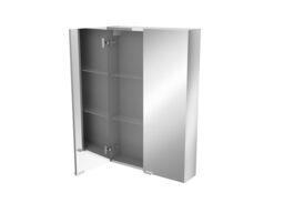 GoodHome Imandra Tall Matt Mirror Effect Double Bathroom Cabinet Mirrored (H)900mm (W)600mm - thumbnail 3