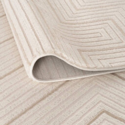 The Rugs Carmel Cream/beige Geometric Design Area Rug And Runner Non Shedding, Stain Resistant, Soft - thumbnail 3
