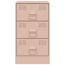 Berkfield Bedside Cabinets 2 Pcs Pink 34.5X39X62 Cm Steel - thumbnail 5