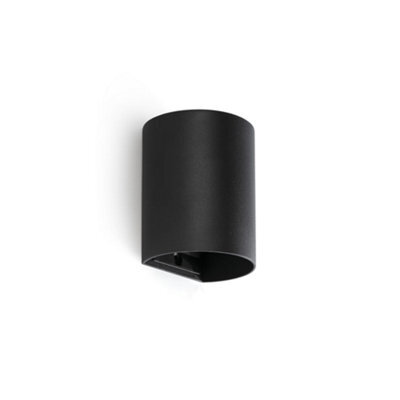 Luminosa Lighting Luminosa Sole Round Flush Wall Lamp Black 1X Gu10 - image 1