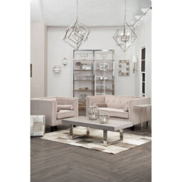 Orsina Felisa 2 Seat Mink Velvet Sofa - thumbnail 5